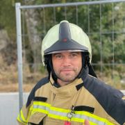 Robert Kaiser, Jugendwart der Freiwilligen Feuerwehr Gerach